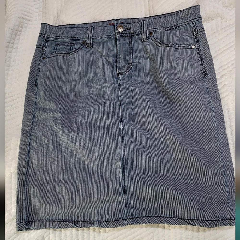 Wrangler Light Blue Denim Pencil Skirt
